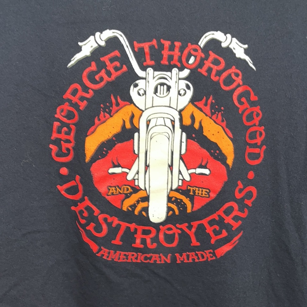 Gildan George Thorogood American made motorcycle t shirt - Picture 3 of 7